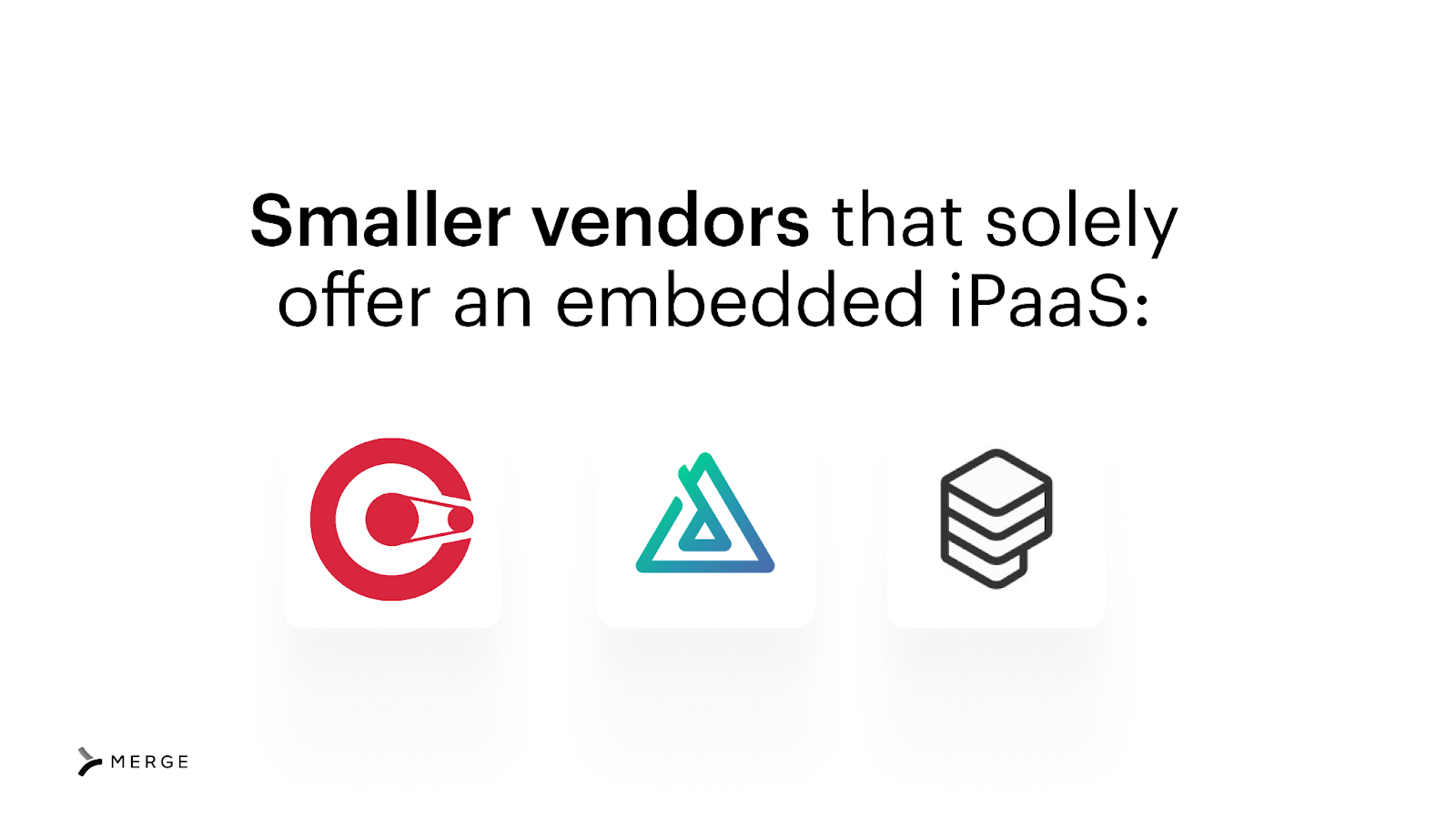 A list of relatively small embedded integration vendors