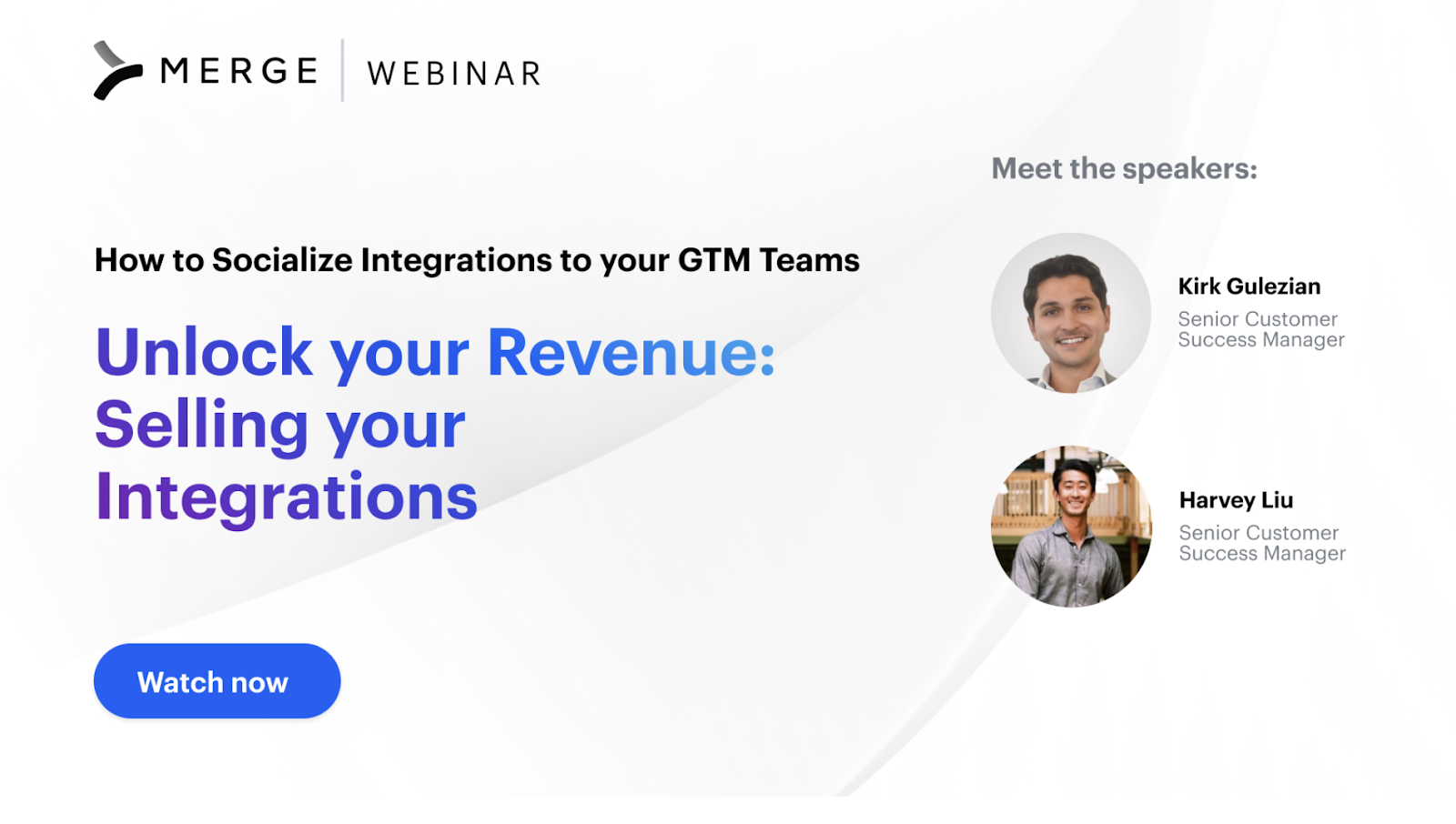 Image that promotes Merge's webinar on selling integrations